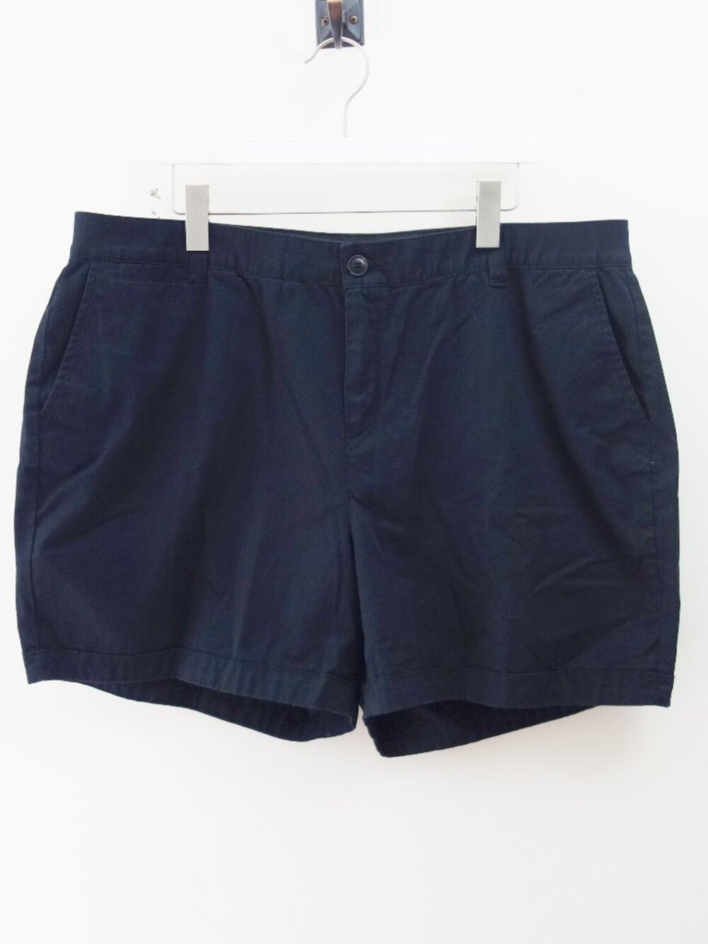 Lane Bryant High Rise Cotton Elastic Waistband Shorts (20) Black NWOT!
